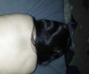 Asiatiske veggen dildo og backshots